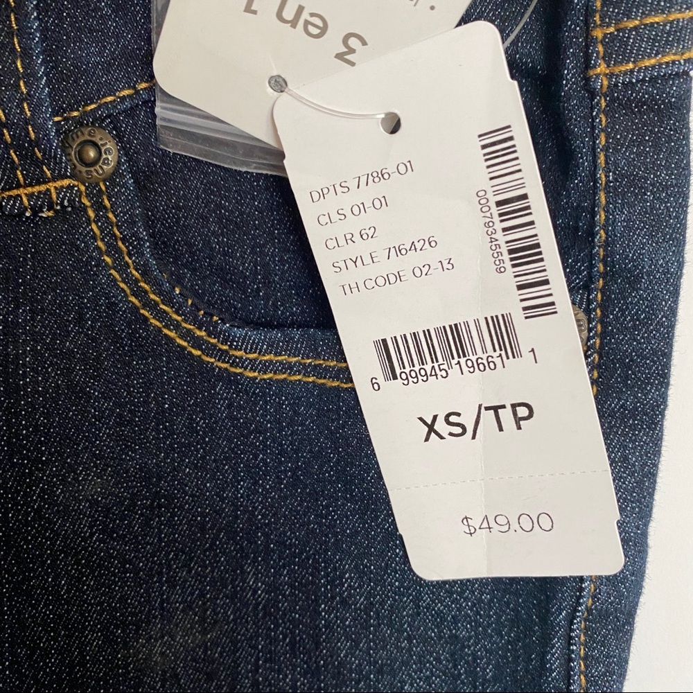 NWT THYME 3 in 1 Maternity Jeans - sz XS - Picture 3 of 3
